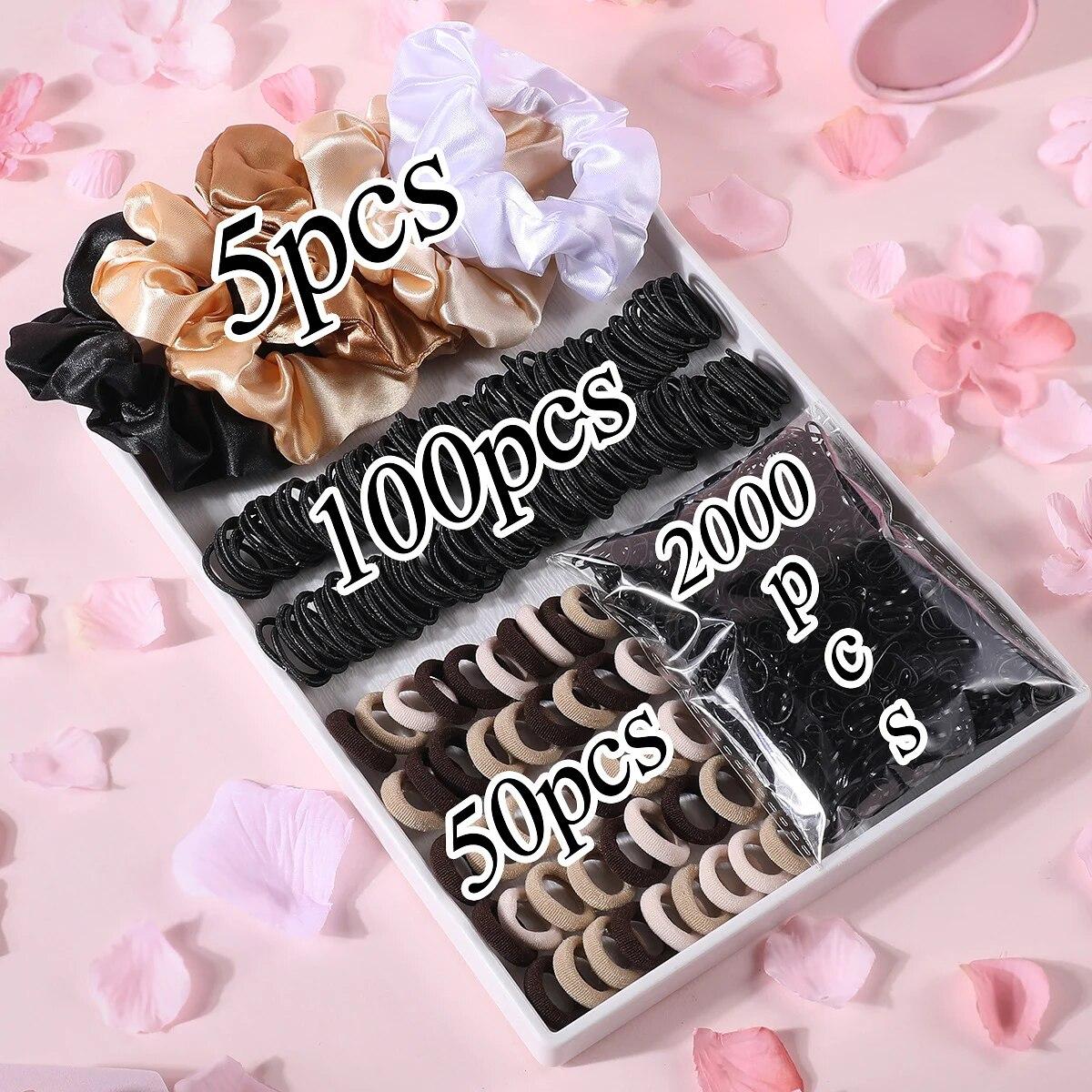 2155Pcs Girls Colorful Hair Bands Set Nylon Elastic Rubber Band Satin Scrunchies Children Ponytail Holder Kids Hair Accessories
2155Pcs Girls Colorful Hair Bands Set Nylon Elastic Rubber Band Satin Scrunchies Children Ponytail Holder Kids Hair Accessories