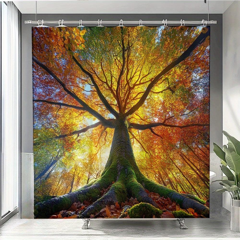 Autumn Forest Tree Waterproof Shower Curtain For Modern Bathroom Decor, Stylish And Durable, Perfect For Home Use W60H190(CM)-1 Pcs
Autumn Forest Tree Waterproof Shower Curtain For Modern Bathroom Decor, Stylish And Durable, Perfect For Home Use W60H190(CM)-1 Pcs