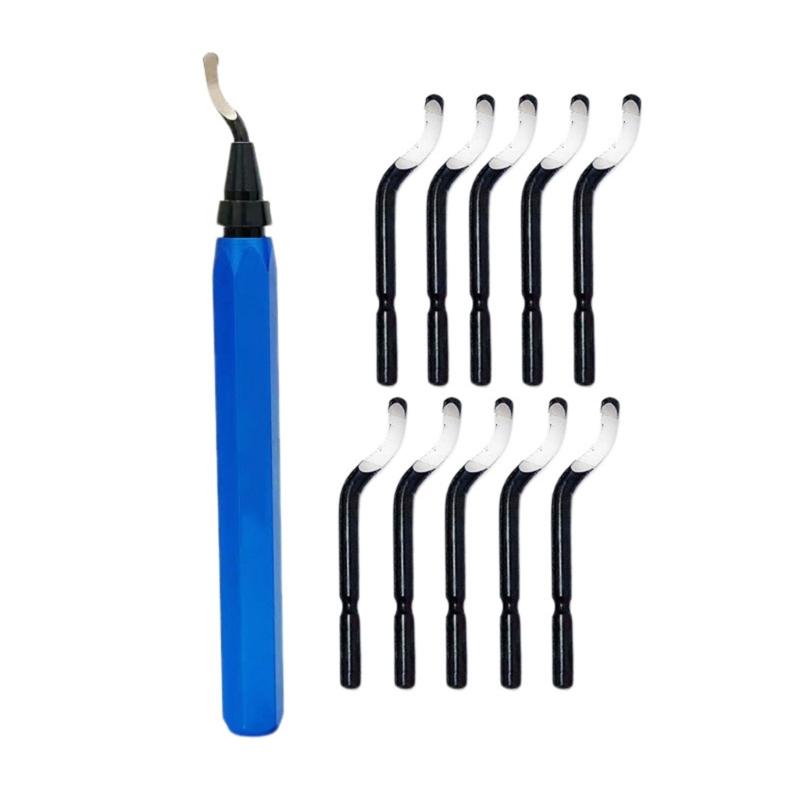 Набор инструментов для снятия заусенцев RB1000 с поворотным лезвием, вращающаяся на 360 градусов головка для металла, смолы, алюминия, пластика, 3D-печати, труб синий
Набор инструментов для снятия заусенцев RB1000 с поворотным лезвием, вращающаяся на 360 градусов головка для металла, смолы, алюминия, пластика, 3D-печати, труб синий