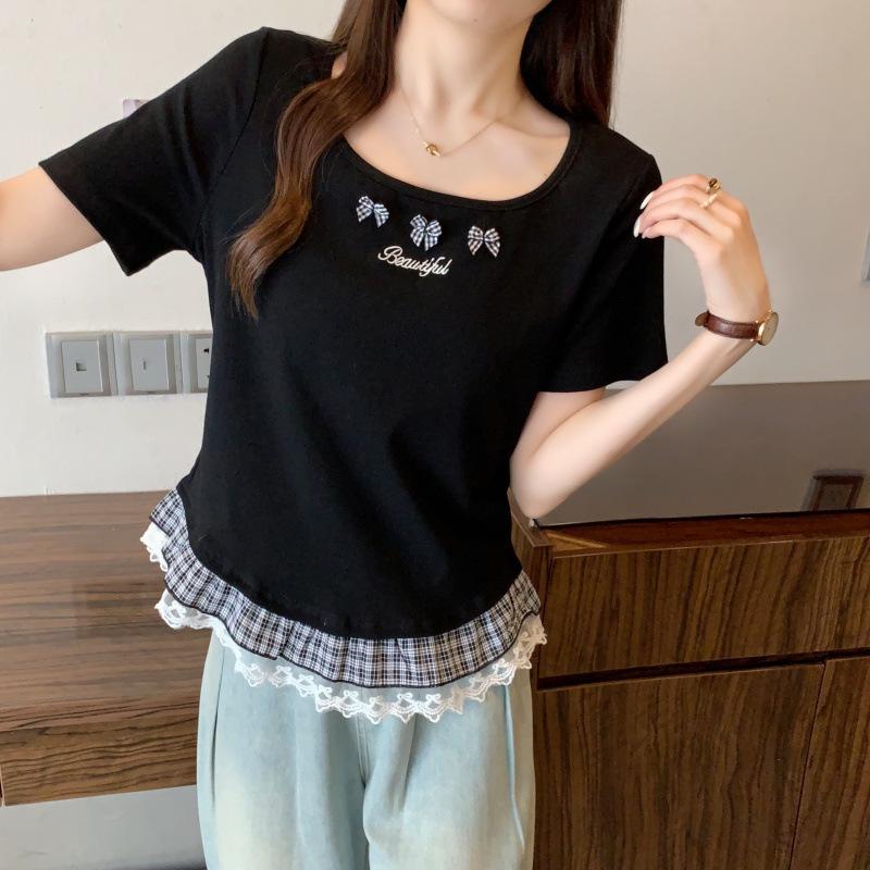 Summer 2026 Plus Size Women s Lace Patchwork Ballet T-shirt L Plus Size чорний
Summer 2026 Plus Size Women s Lace Patchwork Ballet T-shirt L Plus Size чорний
