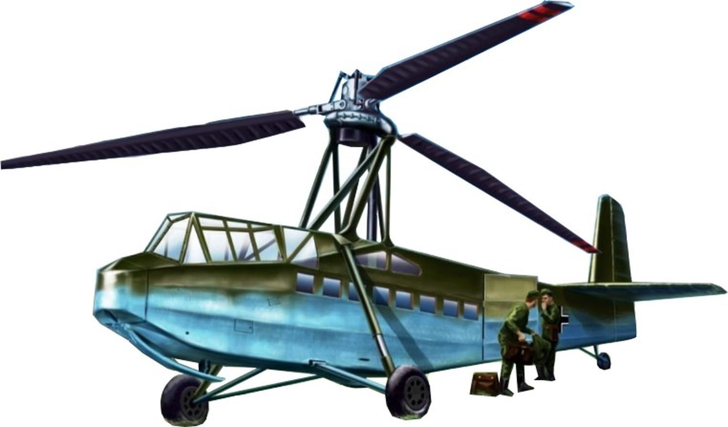 AMP scale German Fa225 rotor glider plastic model kit AVP72001 1/72 Focke-Achgelis
AMP scale German Fa225 rotor glider plastic model kit AVP72001 1/72 Focke-Achgelis