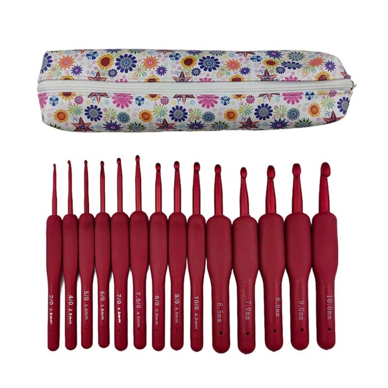 14Pcs Ergonomic Handle Crochet Hook 2.0mm-10mm Ergonomic Crochet Hook Set Crochet Needle for Crocheting Weaving 1
14Pcs Ergonomic Handle Crochet Hook 2.0mm-10mm Ergonomic Crochet Hook Set Crochet Needle for Crocheting Weaving 1
