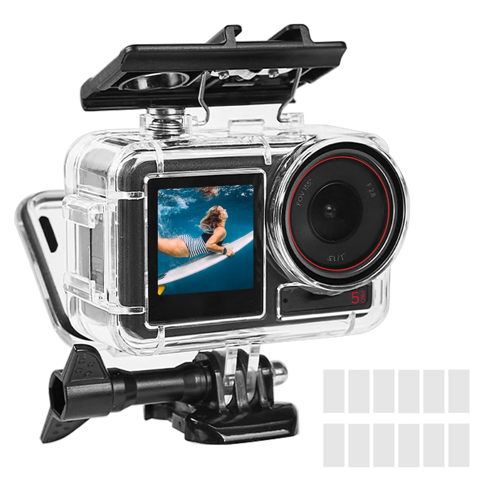 OKFUN Waterproof Housing Case for DJI Action 5 Diving Protection Underwater Diving Cover Protective Shell with Bracket osmo action 5 3 Accessories чорний
OKFUN Waterproof Housing Case for DJI Action 5 Diving Protection Underwater Diving Cover Protective Shell with Bracket osmo action 5 3 Accessories чорний