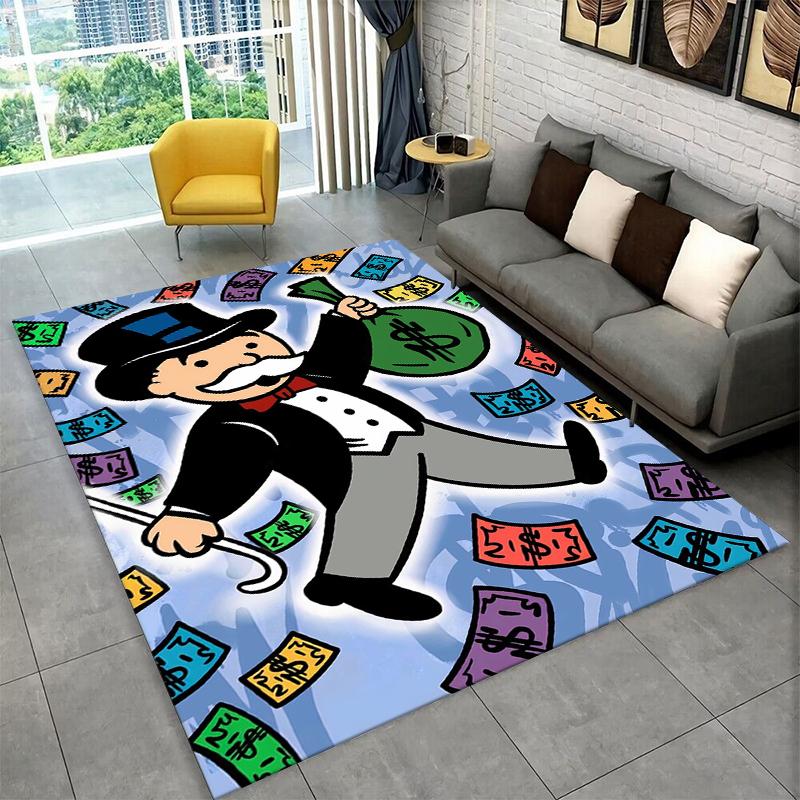 Monopoly Dollar Rich Game Cartoon Carpet Rug for Bedroom Living Room Sofa Playroom Doormat Home Decor,Kid play Area Rug Non-slip 40x60cm
Monopoly Dollar Rich Game Cartoon Carpet Rug for Bedroom Living Room Sofa Playroom Doormat Home Decor,Kid play Area Rug Non-slip 40x60cm