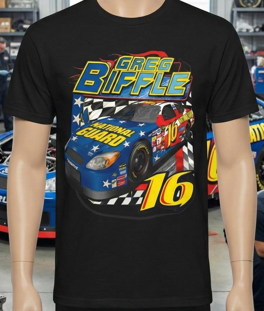 Greg Biffle National Guard Car T-Shirt | 16 Checkered Flag Tribute Racing Shirt Unisex T-Shirt M
Greg Biffle National Guard Car T-Shirt | 16 Checkered Flag Tribute Racing Shirt Unisex T-Shirt M