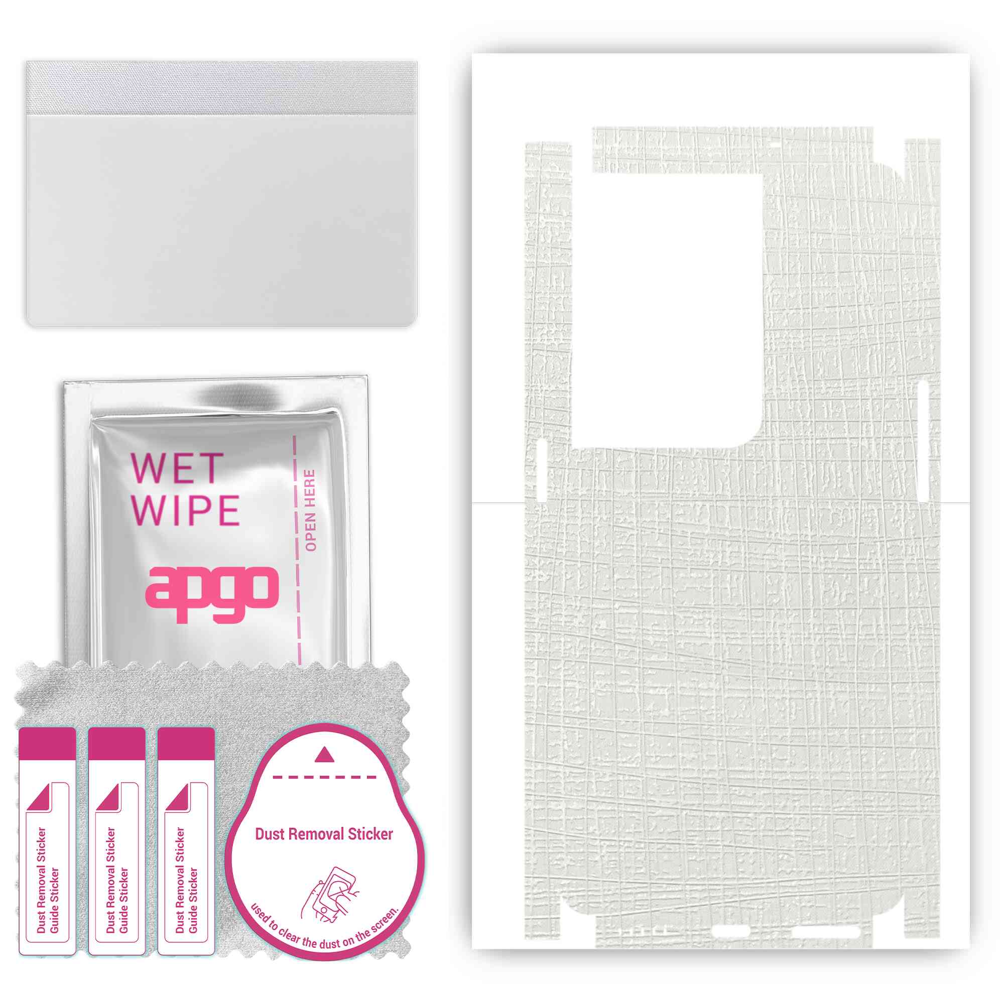 apgo Protective Skin Sticker for the back+sides compatible with Oppo Reno8 Pro 5G, Full Wrap Film, Foil, Vinyl - Pattern White Fabric
apgo Protective Skin Sticker for the back+sides compatible with Oppo Reno8 Pro 5G, Full Wrap Film, Foil, Vinyl - Pattern White Fabric