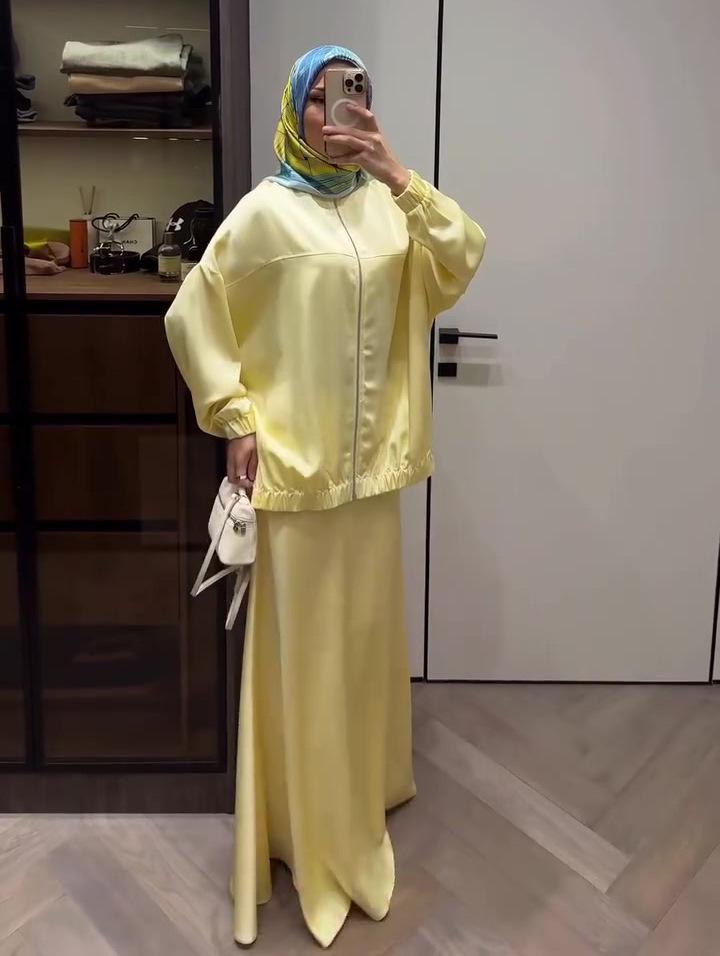 2025 Autumn Stylish Loose Long Sleeve Dress Set Small жовтий
2025 Autumn Stylish Loose Long Sleeve Dress Set Small жовтий