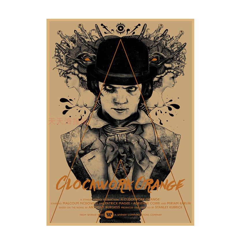 Retro Kraft A Clockwork Orange Movie Poster for Bar, Cafe, Dorm Wall Decor Mural 29.7X42cm (A3 size)
Retro Kraft A Clockwork Orange Movie Poster for Bar, Cafe, Dorm Wall Decor Mural 29.7X42cm (A3 size)