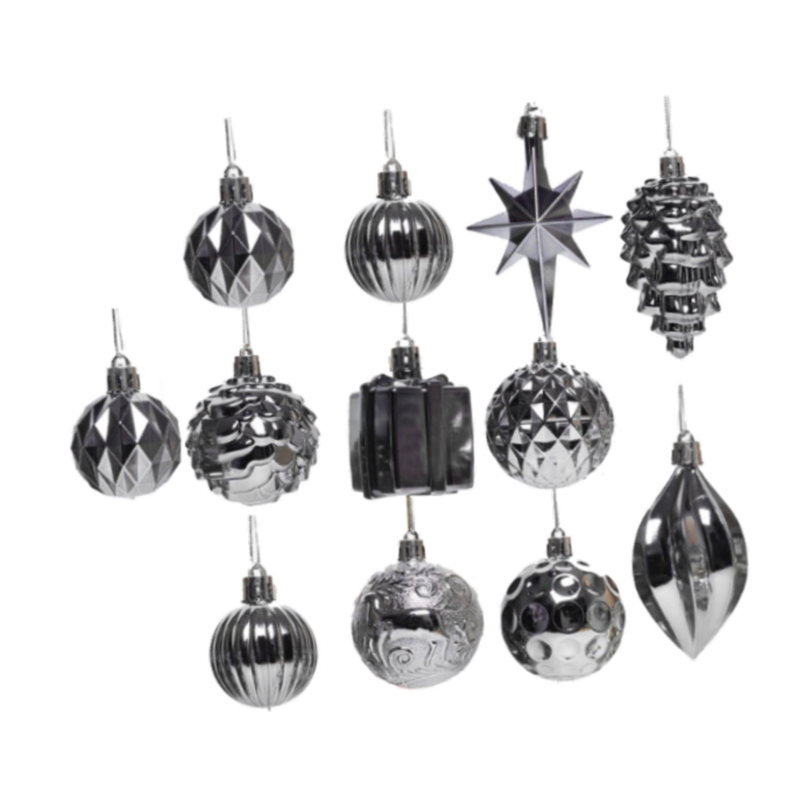 Christmas Tree Hanging Ornaments DIY Shatterproof Decorative Xmas Balls Baubles for Cafe Thanksgiving Festivals Holidays Wedding сірий колір
Christmas Tree Hanging Ornaments DIY Shatterproof Decorative Xmas Balls Baubles for Cafe Thanksgiving Festivals Holidays Wedding сірий колір
