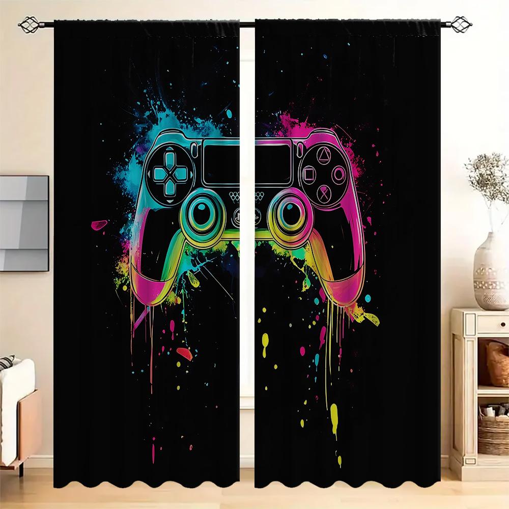 Home Gamepad Range Curtains Landscape Background Kitchen Coffee Shop Living Room Curtain For Sitting Made Of Polyester With Pole Pocket W100*H70(CM)-Hooks&2PCS
Home Gamepad Range Curtains Landscape Background Kitchen Coffee Shop Living Room Curtain For Sitting Made Of Polyester With Pole Pocket W100*H70(CM)-Hooks&2PCS