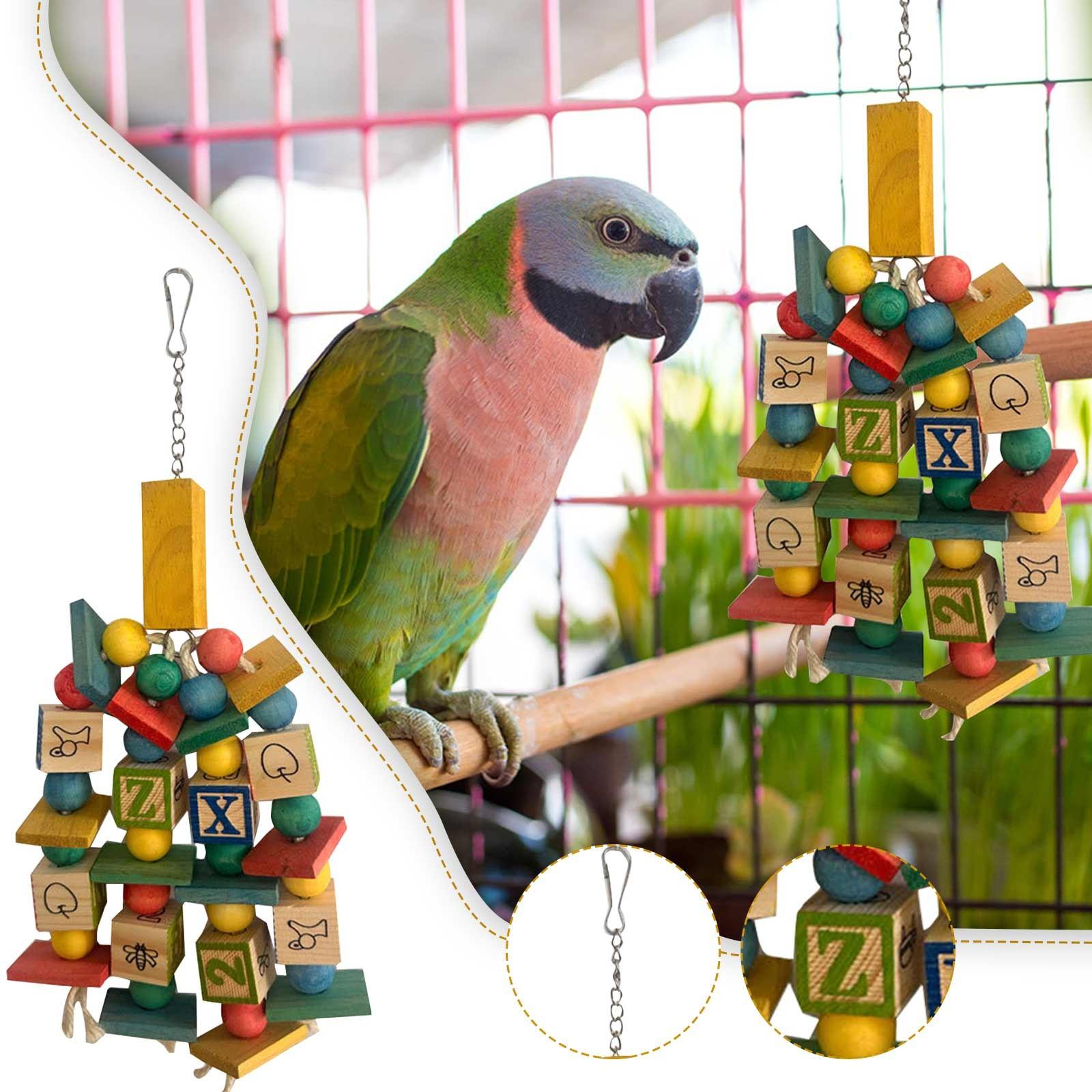 Parrot Toys Colorful Alphabet Wooden Chewing And Molaring Educational Bird Toys And Supplies
Parrot Toys Colorful Alphabet Wooden Chewing And Molaring Educational Bird Toys And Supplies