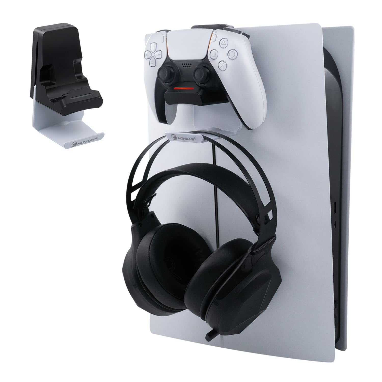 Mcbazel 2 in 1 Charger Stand for PS5 Controller with Headphone Hanger Fast Charging Overcharge Prevention Headset Holder for Slim Storage Bracket
Mcbazel 2 in 1 Charger Stand for PS5 Controller with Headphone Hanger Fast Charging Overcharge Prevention Headset Holder for Slim Storage Bracket