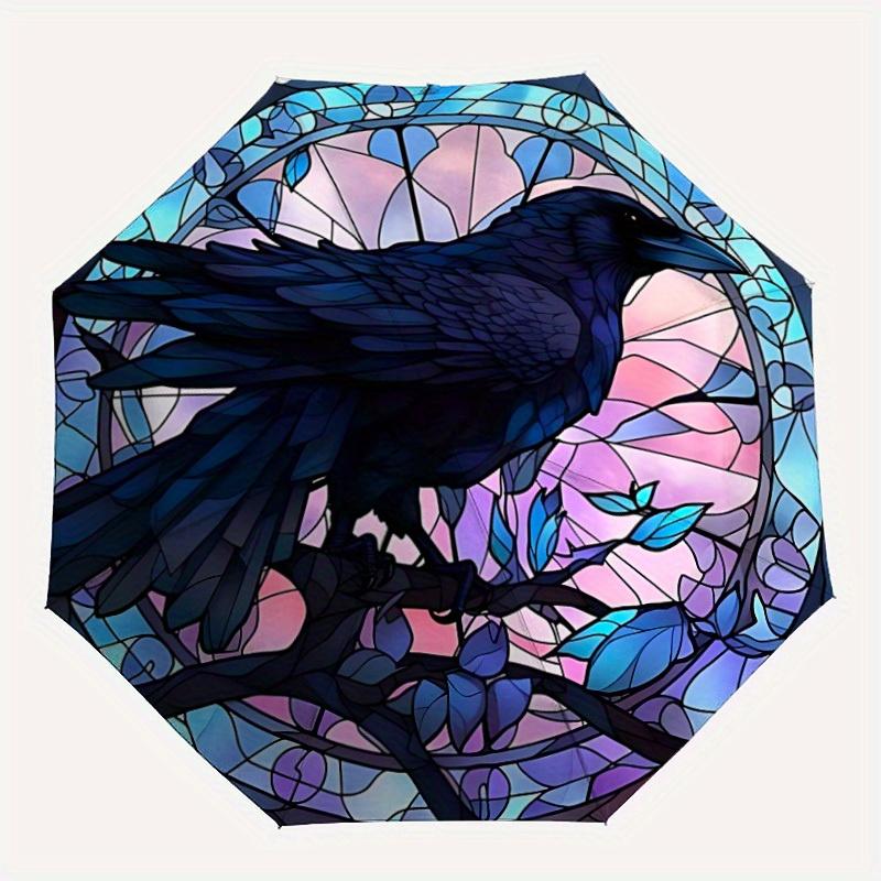 1pc Stained Raven Compact Travel Umbrella, Automatic Folding Lightweight Windproof 8-Bone Reinforced Design, Portable for Backpack Durable C
1pc Stained Raven Compact Travel Umbrella, Automatic Folding Lightweight Windproof 8-Bone Reinforced Design, Portable for Backpack Durable C