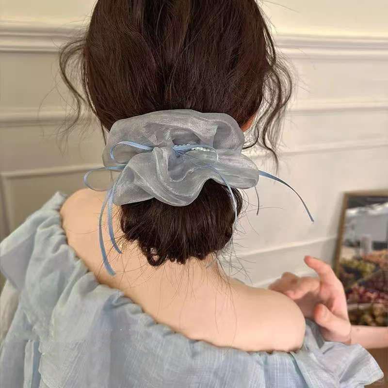 Sweet Imitation Pearl Chiffon Hair Ropes Tie Korean Bow Elastic Rubber Bands Scrunhies For Women Hair Accessories Headwear Gifts чорний
Sweet Imitation Pearl Chiffon Hair Ropes Tie Korean Bow Elastic Rubber Bands Scrunhies For Women Hair Accessories Headwear Gifts чорний