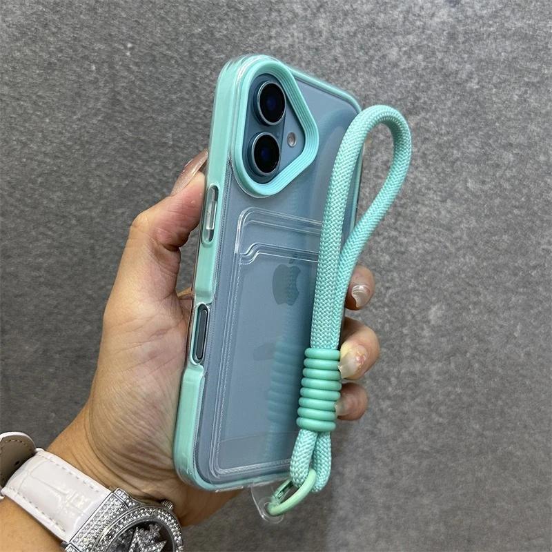 Luxury Card Bag With lanyard Phone Case For 11 12 13 14 15 16 17 Pro Max Plus Air Transparent Shockproof Bumber Cover For iPhone 17Pro Max небо синє кольору
Luxury Card Bag With lanyard Phone Case For 11 12 13 14 15 16 17 Pro Max Plus Air Transparent Shockproof Bumber Cover For iPhone 17Pro Max небо синє кольору