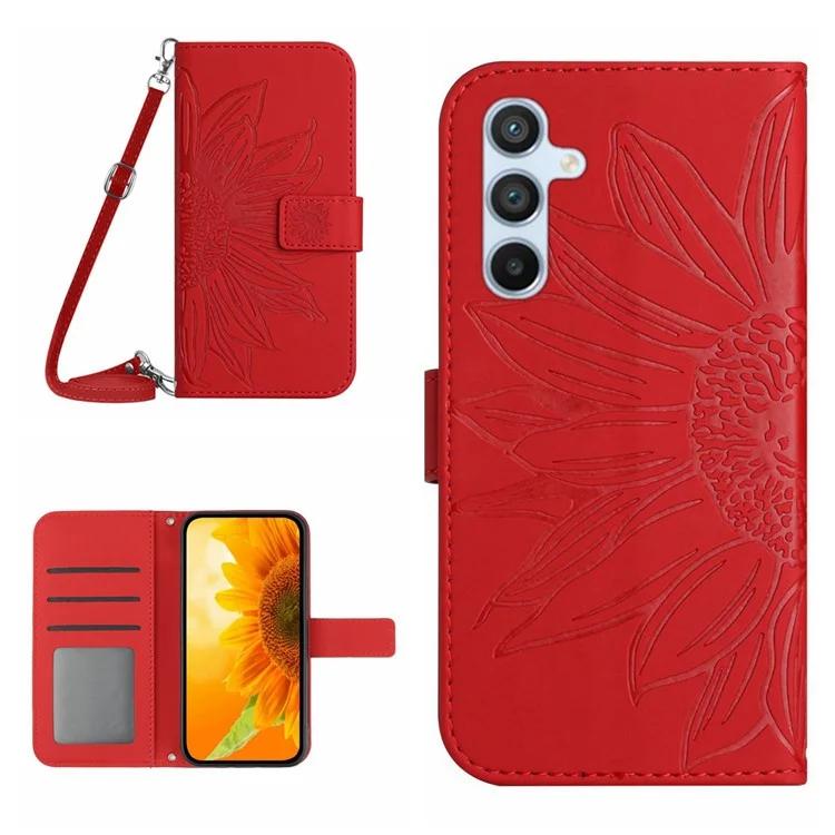 HT04 For Samsung Galaxy S24 FE Case Sunflower Leather Flip Phone Cover with Shoulder Strap
HT04 For Samsung Galaxy S24 FE Case Sunflower Leather Flip Phone Cover with Shoulder Strap