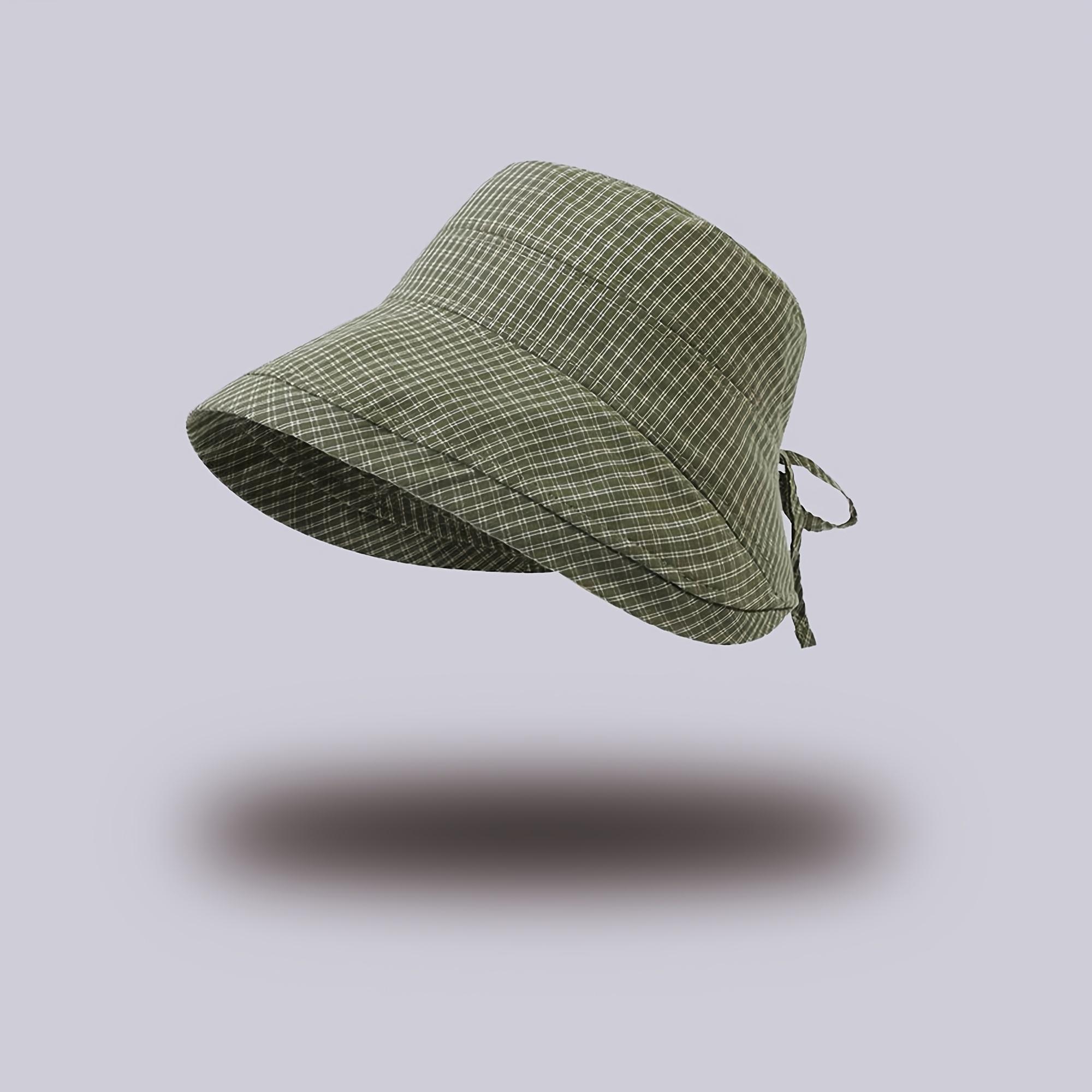 1Pc Women s Wide-Brim Bucket Sun Hat - Plaid Print Fisherman Hat, Suitable for Travel, Beach, Hiking - Wide-Brim Outdoor Sun Hat зелений
1Pc Women s Wide-Brim Bucket Sun Hat - Plaid Print Fisherman Hat, Suitable for Travel, Beach, Hiking - Wide-Brim Outdoor Sun Hat зелений