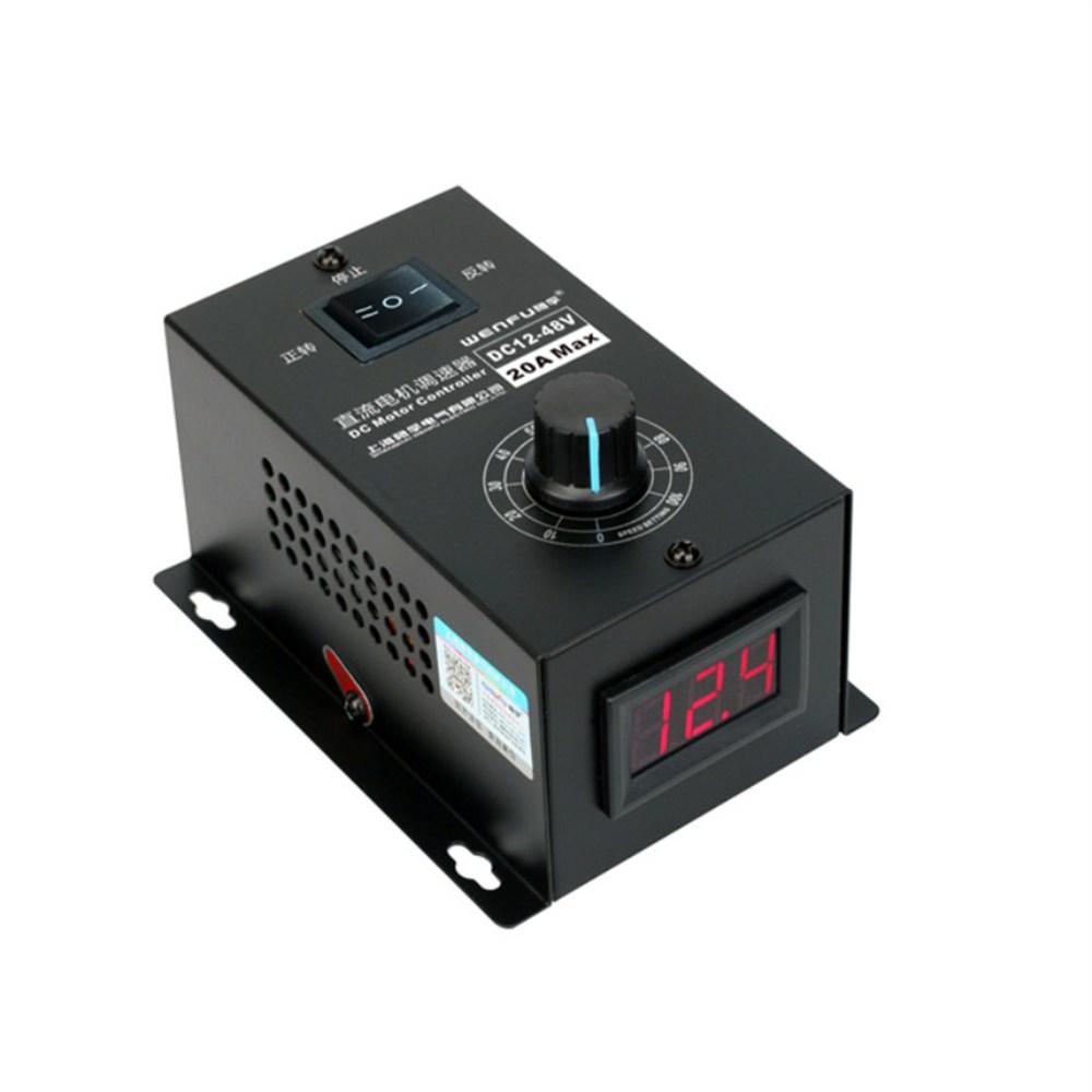 Цифровий дисплей, реверсивний, регульований 0~100% DC 12-48V 20A, контролер швидкості двигуна постійного струму, ШІМ-регулятор 12V 24V 48V 1200W
Цифровий дисплей, реверсивний, регульований 0~100% DC 12-48V 20A, контролер швидкості двигуна постійного струму, ШІМ-регулятор 12V 24V 48V 1200W