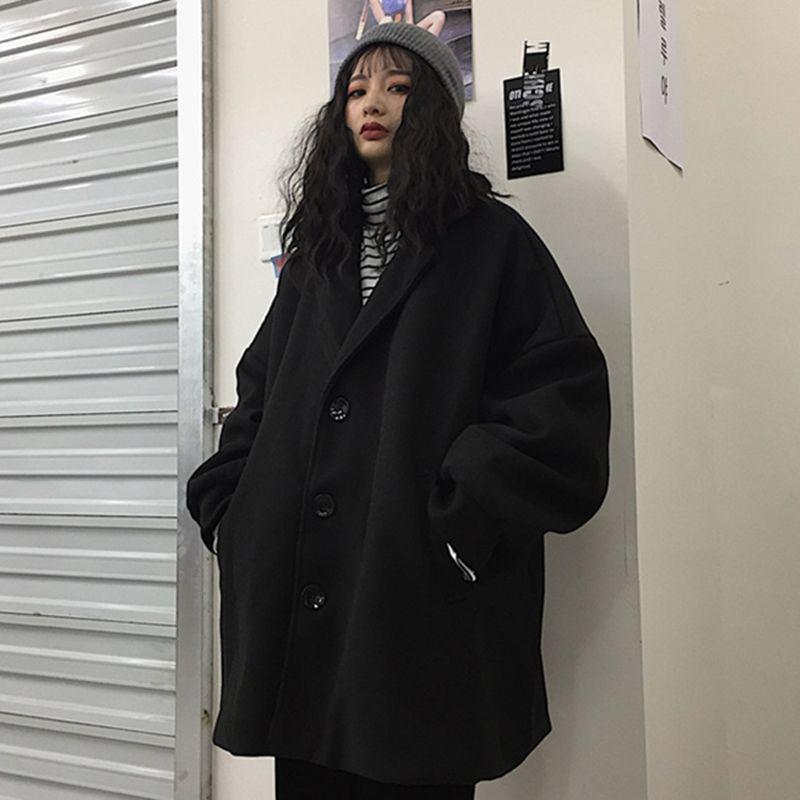 Новое шерстяное пальто в корейском стиле: Средней длины, Свободного кроя, Утепленная для осени/зимы, Модная верхняя одежда для миниатюрных женщин M
Новое шерстяное пальто в корейском стиле: Средней длины, Свободного кроя, Утепленная для осени/зимы, Модная верхняя одежда для миниатюрных женщин M