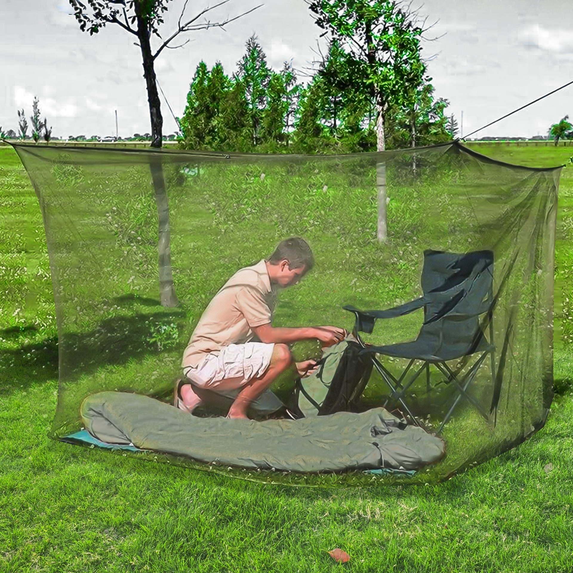 Portable Foldable Mosquito Net for Camping Square Mesh Mosquito Control Breathable White Black Green Outdoor Sleeping Net Summer 200x100x150CM зелений
Portable Foldable Mosquito Net for Camping Square Mesh Mosquito Control Breathable White Black Green Outdoor Sleeping Net Summer 200x100x150CM зелений