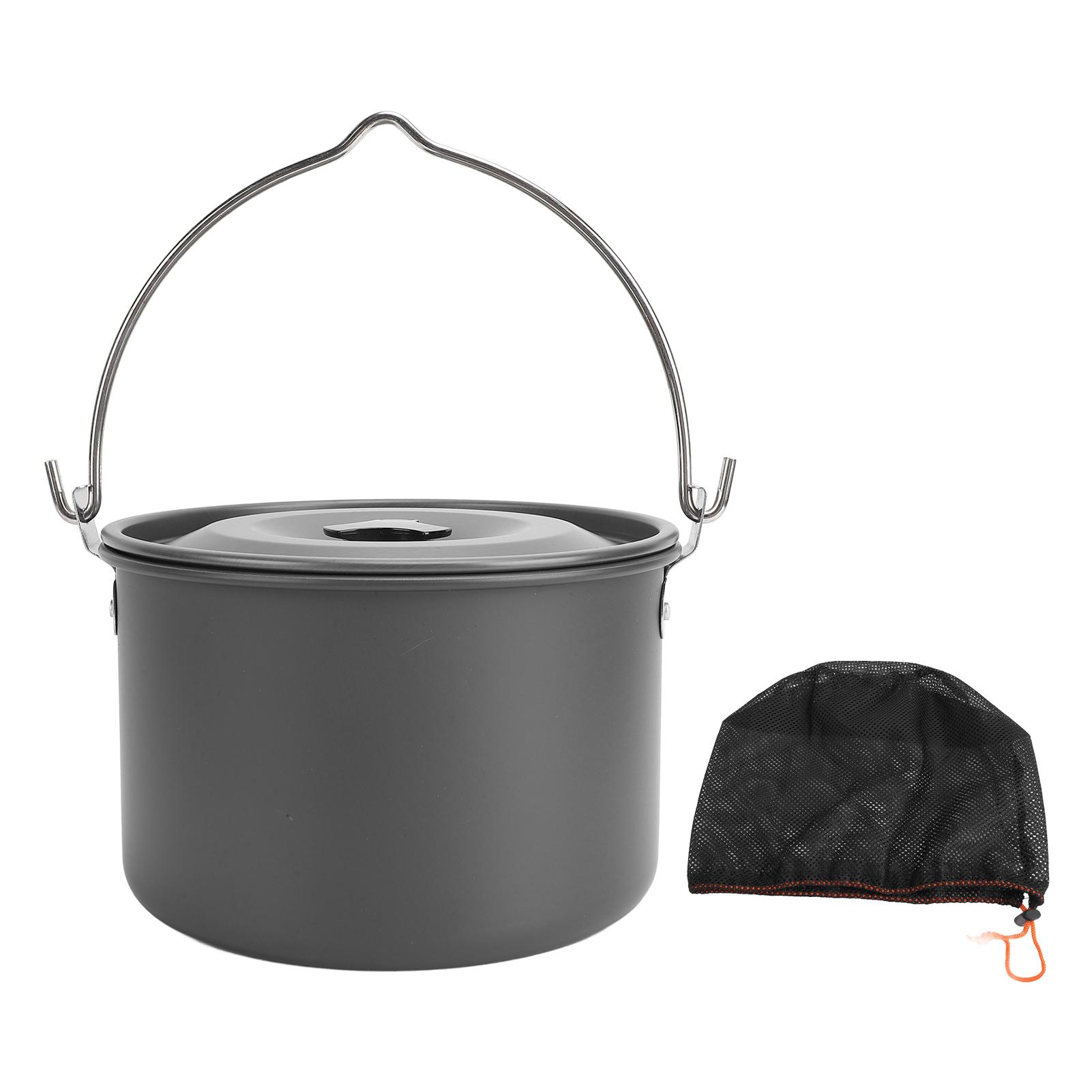 Camping Hanging Pot Large Capacity Aluminum Alloy Anti Stick Multifunctional Portable Heat L(for 6.5-9kg)
Camping Hanging Pot Large Capacity Aluminum Alloy Anti Stick Multifunctional Portable Heat L(for 6.5-9kg)
