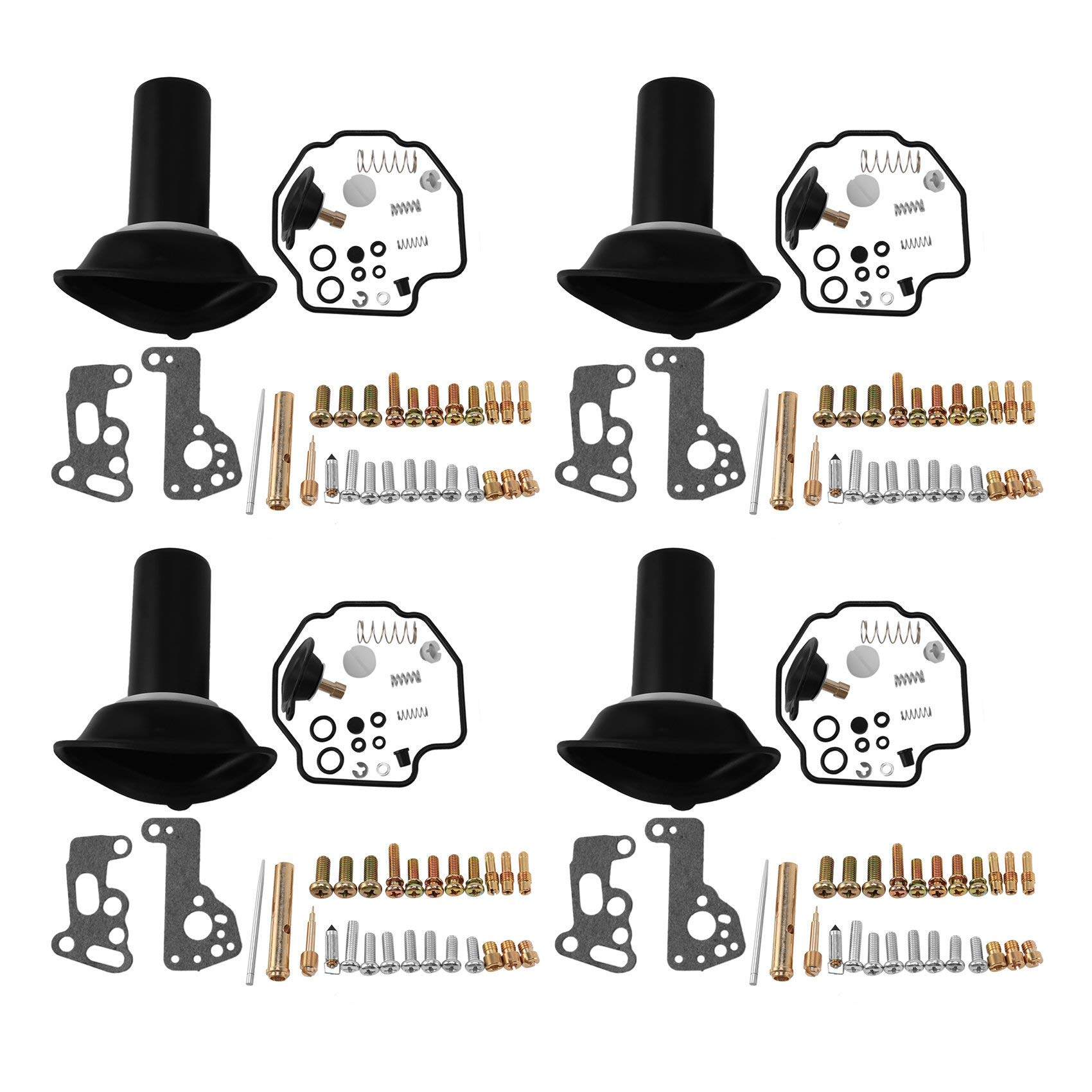 Reikoeppy 4 Sets Motorcycle Carburetor Repair Kit Plunger for V-MAX 1200 Vmax -2000 V-MAX1200 чёрный
Reikoeppy 4 Sets Motorcycle Carburetor Repair Kit Plunger for V-MAX 1200 Vmax -2000 V-MAX1200 чёрный