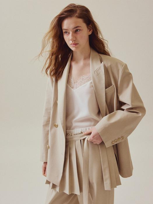 RARE01 Pleats Apron - Navy, Beige Beige
RARE01 Pleats Apron - Navy, Beige Beige