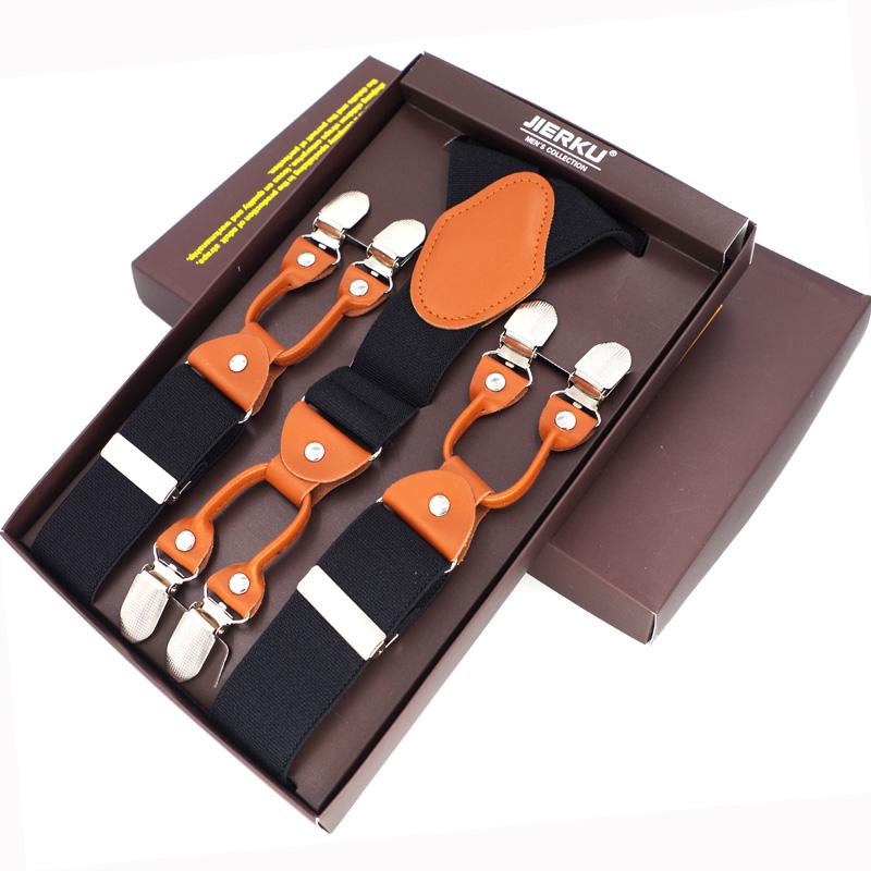 New Men s Braces Fashion Leather Suspenders 6 Cclips Suspensorios Adjustable Belt Strap High Quality Tirantes 3.5*120cm чёрный
New Men s Braces Fashion Leather Suspenders 6 Cclips Suspensorios Adjustable Belt Strap High Quality Tirantes 3.5*120cm чёрный