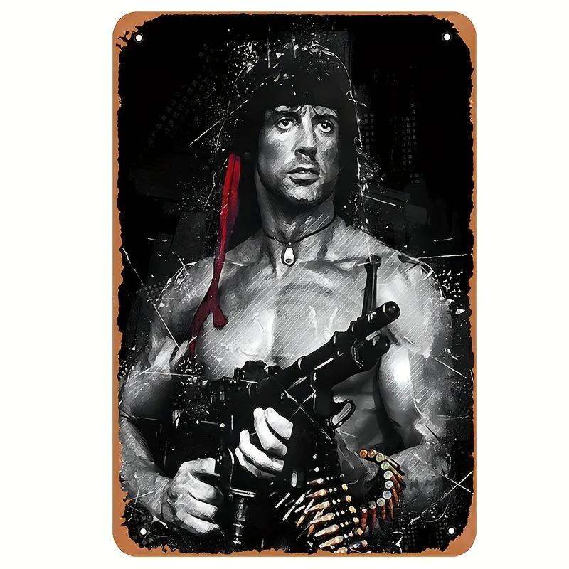 RamboInspired Pop Art Metal Wall Sign Waterproof WeatherResistant Iron Decor for Bars Cafes Kitchens More PreDrilled 20x30cm(7.8x11.8inch)
RamboInspired Pop Art Metal Wall Sign Waterproof WeatherResistant Iron Decor for Bars Cafes Kitchens More PreDrilled 20x30cm(7.8x11.8inch)