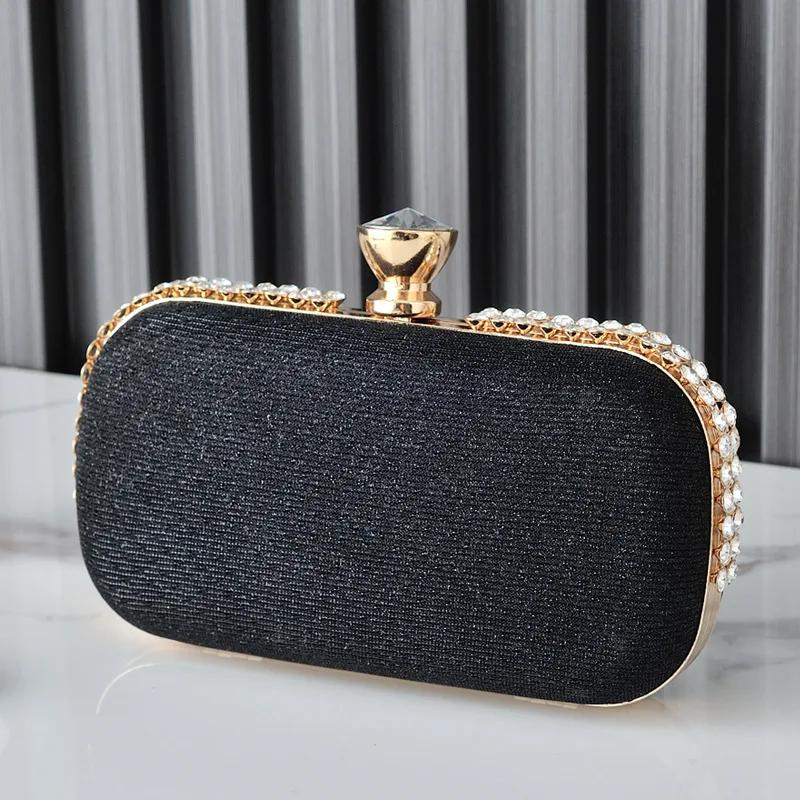 Luxury Evening Clutch Bag for Women Elegant Rhinestone Crossbody Purse Designer Party Shoulder Bag Small Wedding Prom Handbag чёрный
Luxury Evening Clutch Bag for Women Elegant Rhinestone Crossbody Purse Designer Party Shoulder Bag Small Wedding Prom Handbag чёрный