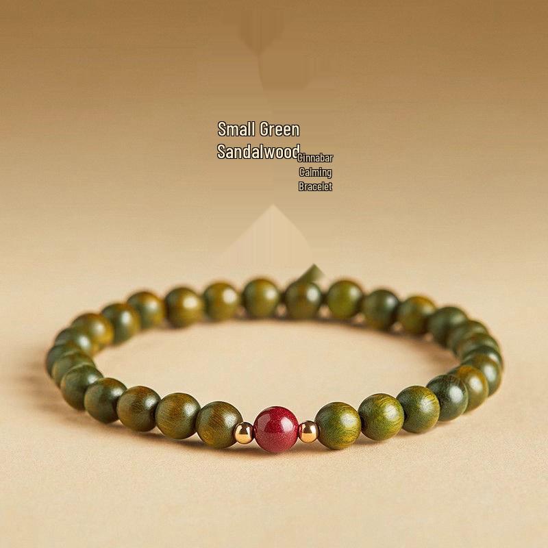 Green Sandalwood & Cinnabar Calming Bracelet: Women s Agarwood Amulet for Luck and Spiritual Balance.
Green Sandalwood & Cinnabar Calming Bracelet: Women s Agarwood Amulet for Luck and Spiritual Balance.