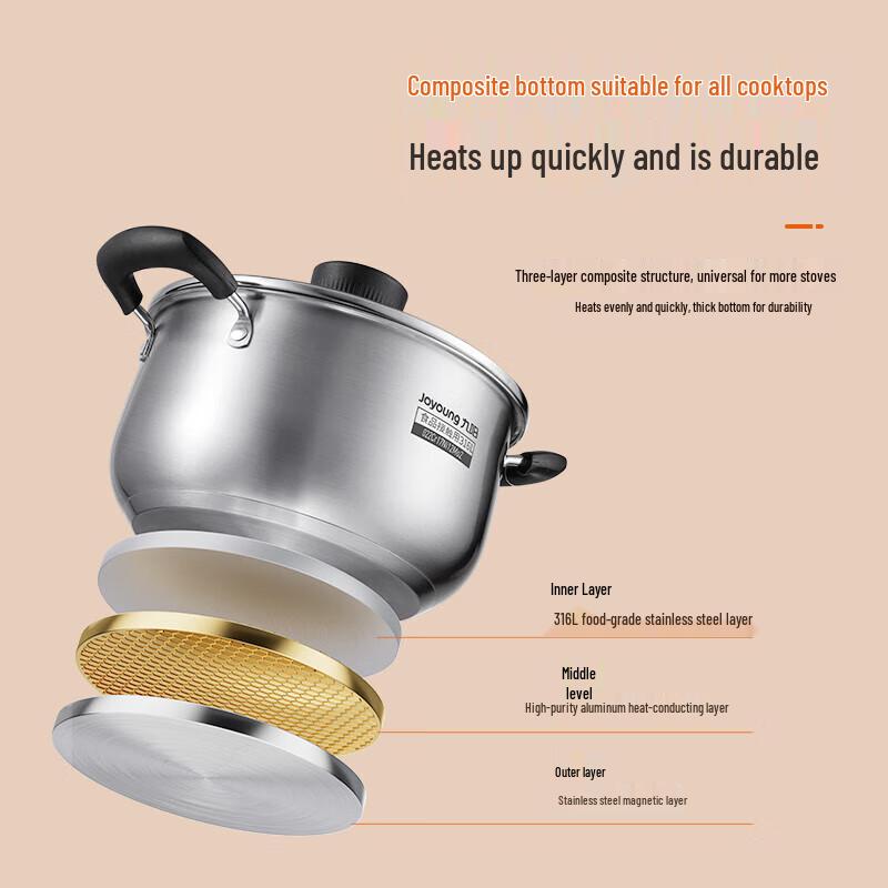 Joyoung 316L Stainless Steel 22cm Multi-functional Pot
Joyoung 316L Stainless Steel 22cm Multi-functional Pot