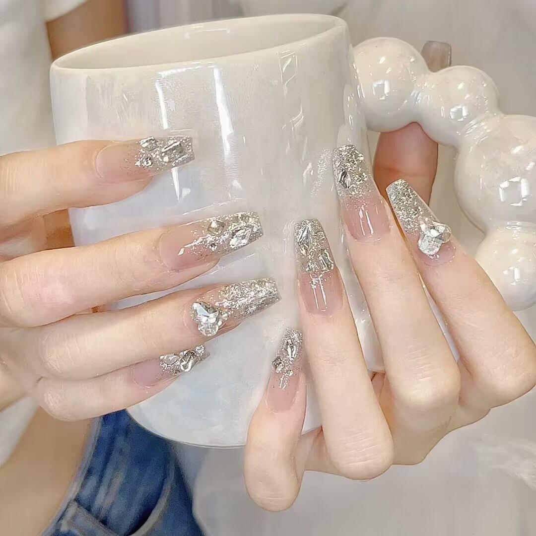 Blink Crystal Nail Stickers - Trendy Fake Nails for Spring/Summer | Wearable Sweet & Spicy Style Manicure Glue Model
Blink Crystal Nail Stickers - Trendy Fake Nails for Spring/Summer | Wearable Sweet & Spicy Style Manicure Glue Model