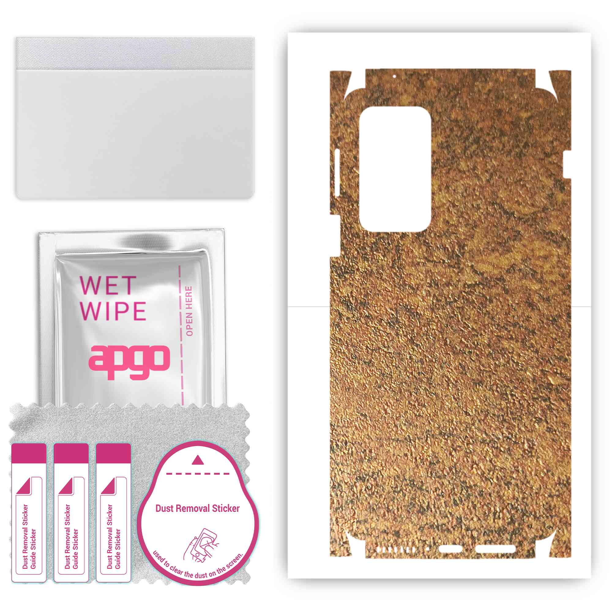 apgo Protective Skin Sticker for the back+sides compatible with Motorola Edge 20 Pro, Full Wrap Film, Foil, Vinyl - Pattern Rusty Copper
apgo Protective Skin Sticker for the back+sides compatible with Motorola Edge 20 Pro, Full Wrap Film, Foil, Vinyl - Pattern Rusty Copper