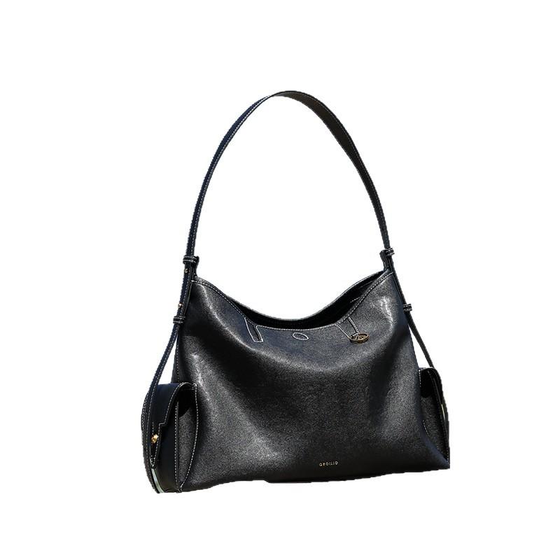 Top Layer Vegetable-tanned Leather Tote Bag, Large-capacity Single-shoulder Crossbody Underarm Bag for Men and Women 5
Top Layer Vegetable-tanned Leather Tote Bag, Large-capacity Single-shoulder Crossbody Underarm Bag for Men and Women 5