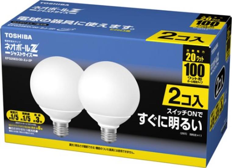 Toshiba Neo Ball Z Ball Daylight Glass Milky 100-Watt Bulb, Tri-Wave, White, White, 2-Pack, EFG25ED/20-ZJ-2P
Toshiba Neo Ball Z Ball Daylight Glass Milky 100-Watt Bulb, Tri-Wave, White, White, 2-Pack, EFG25ED/20-ZJ-2P
