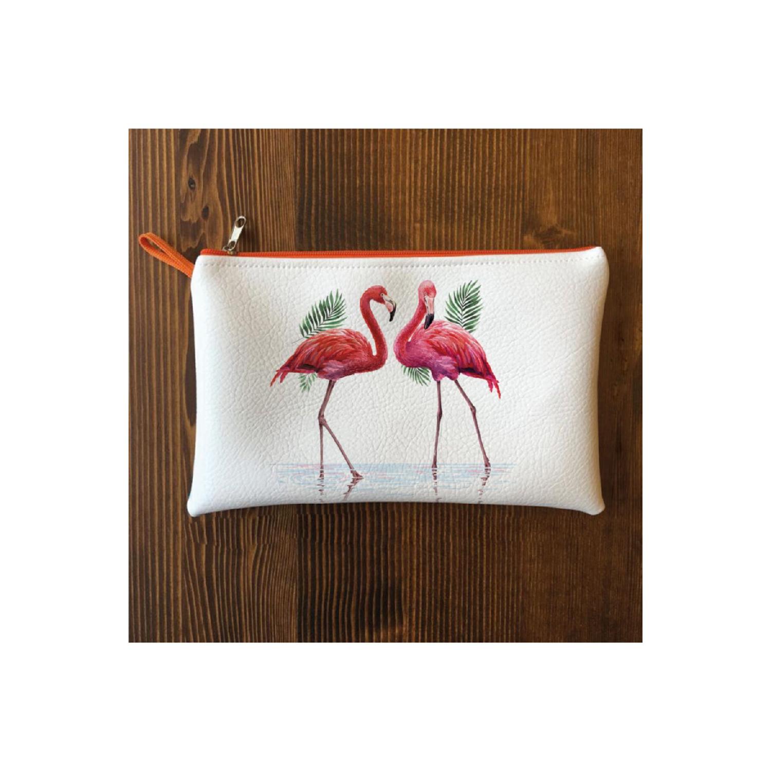 Flamingo Patterned Clutch Bag белый
Flamingo Patterned Clutch Bag белый