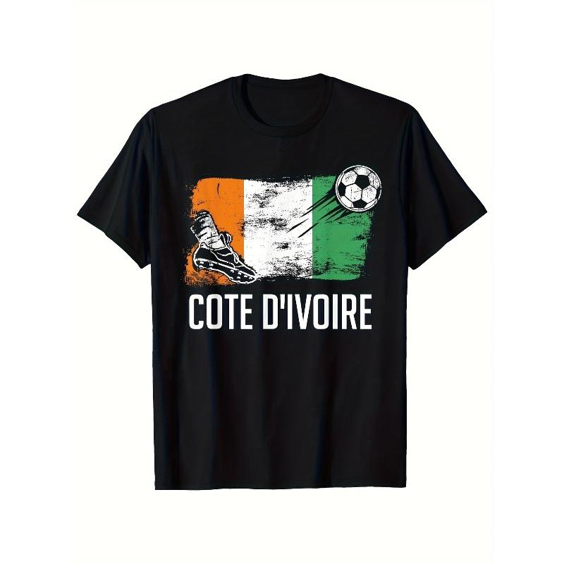 European sizes Ivory Coast Football Team T-Shirt - Black Featuring Flag And Soccer Ball Design Made of Breathable Suitable 4XL чорний
European sizes Ivory Coast Football Team T-Shirt - Black Featuring Flag And Soccer Ball Design Made of Breathable Suitable 4XL чорний