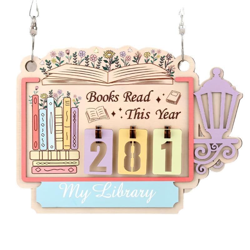 Wooden Book Counter Promoting Green Reading Habits Simple Operation Reading Trackers Home School Library Reading Aids 1
Wooden Book Counter Promoting Green Reading Habits Simple Operation Reading Trackers Home School Library Reading Aids 1