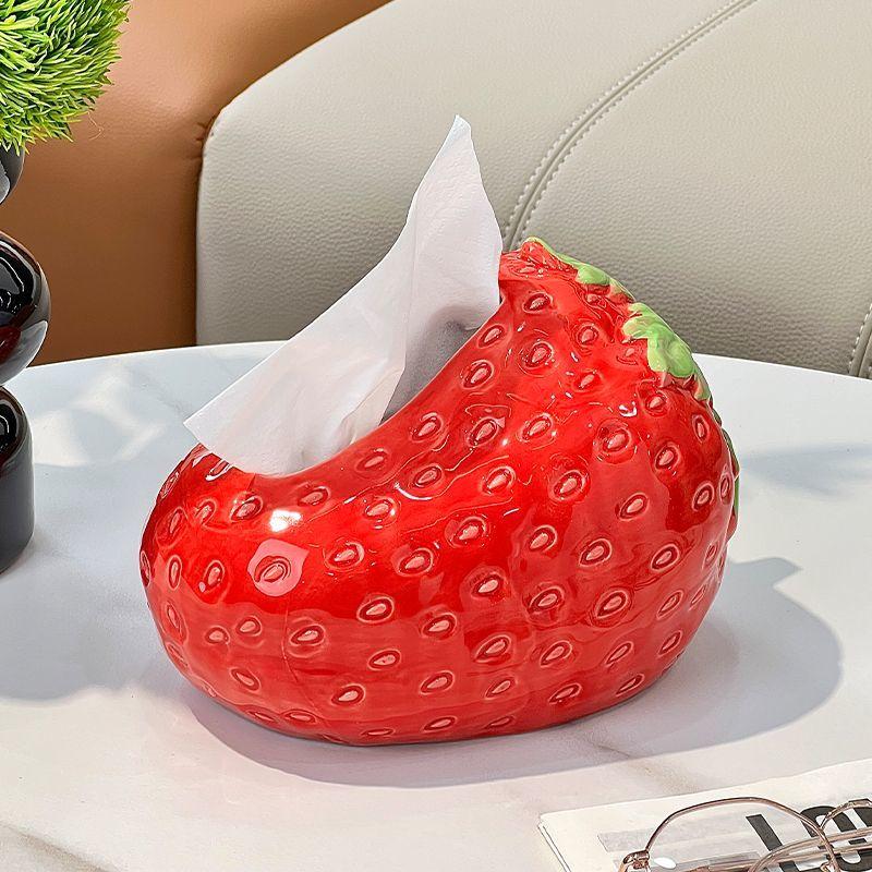 Creative Artificial Strawberry Plastics Tissue Box Art Living Room Extractable Tissue Box Bookcase Entrance Countertop Ornaments
Creative Artificial Strawberry Plastics Tissue Box Art Living Room Extractable Tissue Box Bookcase Entrance Countertop Ornaments
