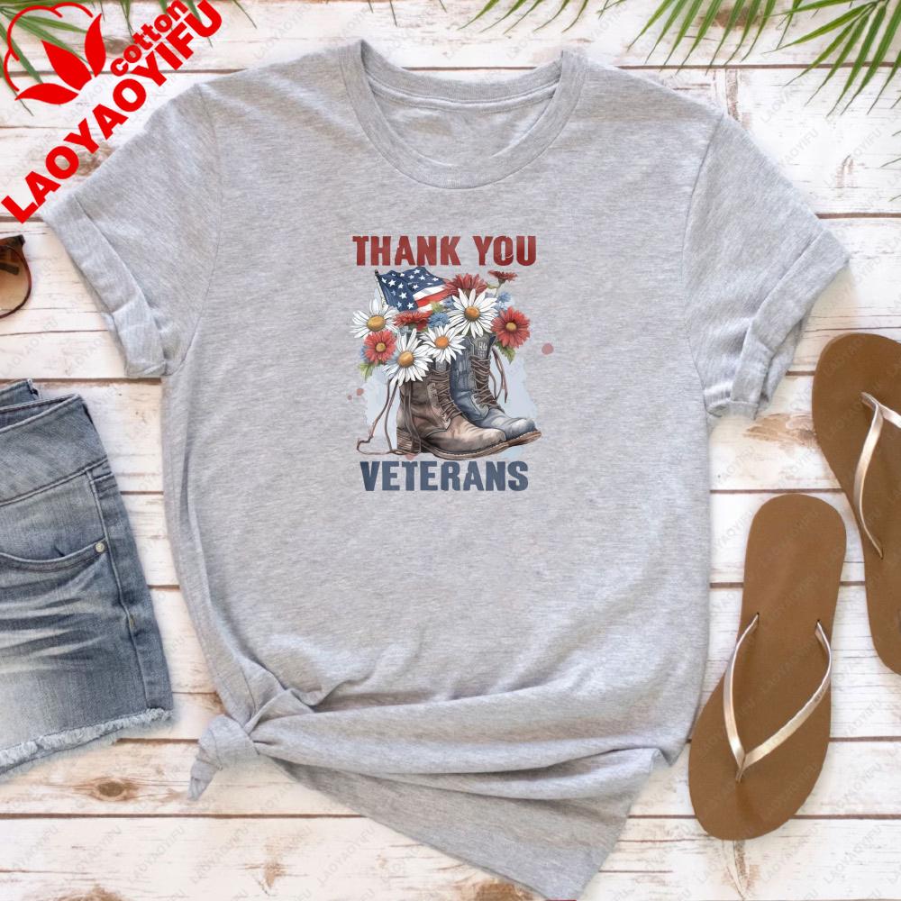 Thank You Veterans Shirt Women Patriotic Tops Gift for Military Wife Army Mom Shirt Summer Printed Tees Shortsleeved Tops S
Thank You Veterans Shirt Women Patriotic Tops Gift for Military Wife Army Mom Shirt Summer Printed Tees Shortsleeved Tops S