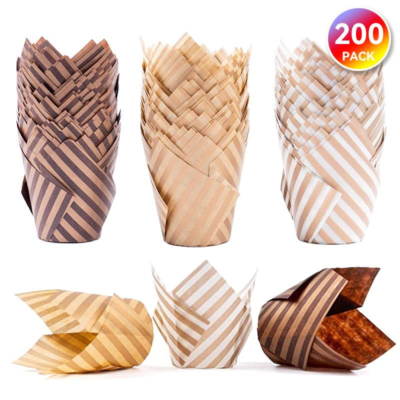 Tulip Cupcake Wrapping Paper Baking Resistant Oil-Proof Bread Paper Holder Gold Strip Paper Cup Holder Goblet Of Fire 200
Tulip Cupcake Wrapping Paper Baking Resistant Oil-Proof Bread Paper Holder Gold Strip Paper Cup Holder Goblet Of Fire 200