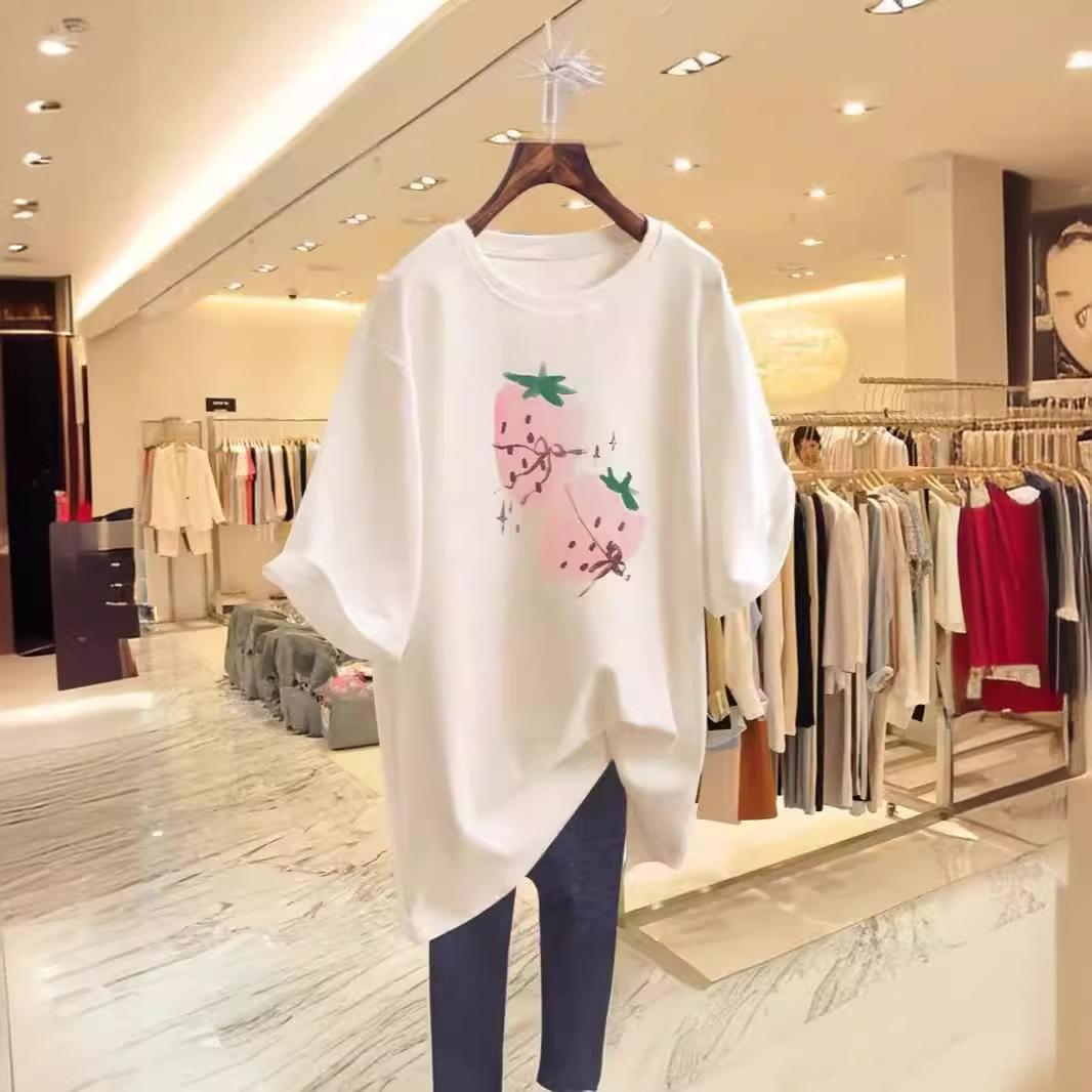 Printed cotton short-sleeved T-shirt women s summer sweet loose design sense niche age-reducing casual top student ins tide S
Printed cotton short-sleeved T-shirt women s summer sweet loose design sense niche age-reducing casual top student ins tide S