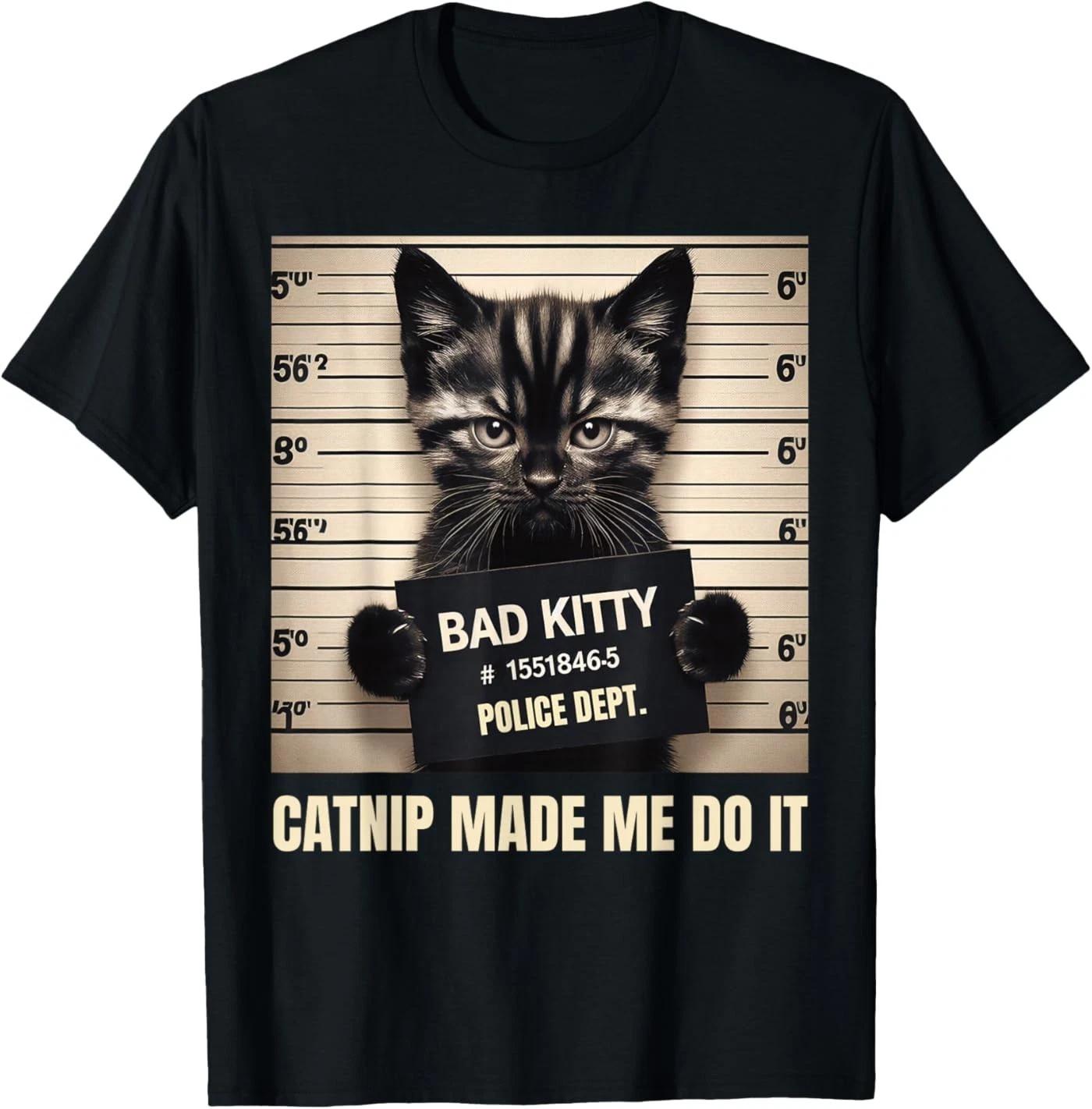 Catnip Made Me Do It Mugshot for Cat Lover Cat Mom Cat Dad T-Shirt L
Catnip Made Me Do It Mugshot for Cat Lover Cat Mom Cat Dad T-Shirt L