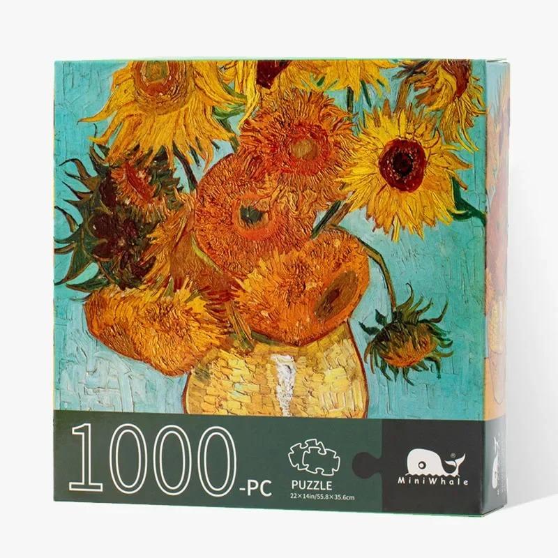 Jigsaw Puzzle 1000 Pieces for Adults Kids Sunflowers Puzzle Toy Family Game Famous World Oil Painting Home Decoration
Jigsaw Puzzle 1000 Pieces for Adults Kids Sunflowers Puzzle Toy Family Game Famous World Oil Painting Home Decoration