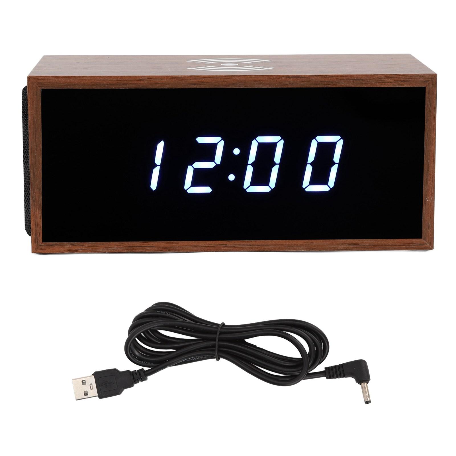 Digital Alarm Clock Wireless Charger Function MDF PVC LED Display Brown Independent Function Keys
Digital Alarm Clock Wireless Charger Function MDF PVC LED Display Brown Independent Function Keys