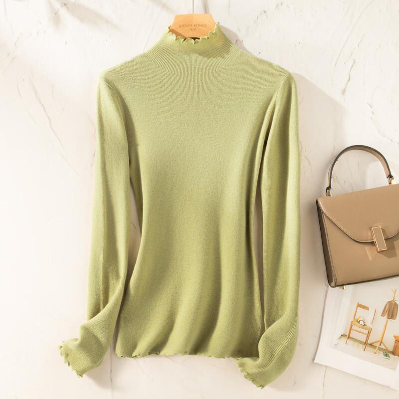 TUHUANG Women s Pure Wool Mock Neck Ruffle Trim Base Layer Top One Size
TUHUANG Women s Pure Wool Mock Neck Ruffle Trim Base Layer Top One Size