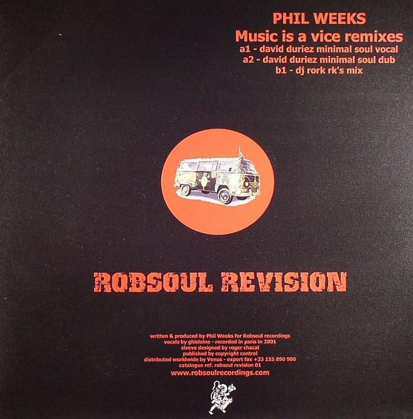 12-дюймовая пластинка PHIL WEEKS - Music Is A Vice Remixes ROBSOULREVISION Robsoul Revisio 2001 Франция Танцевальная и Электронная Б/У
12-дюймовая пластинка PHIL WEEKS - Music Is A Vice Remixes ROBSOULREVISION Robsoul Revisio 2001 Франция Танцевальная и Электронная Б/У