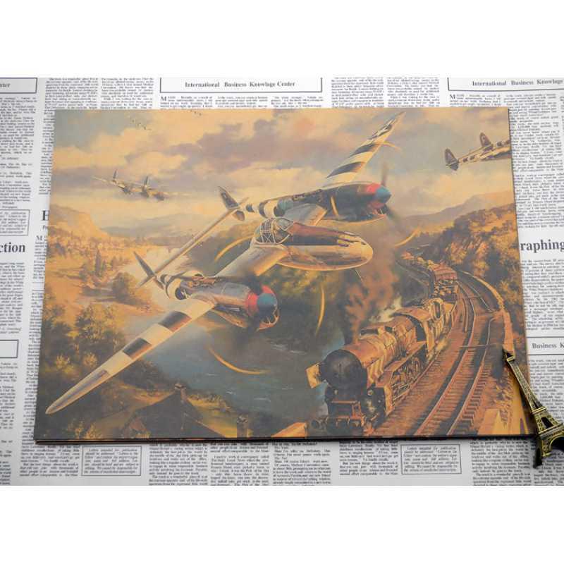 WW2 Fighter Aircraft Retro Poster - Nostalgic Decor for Bar or Dorm Room, Free Shipping Yellow Kraft Paper (No Glue) 30X42 cm
WW2 Fighter Aircraft Retro Poster - Nostalgic Decor for Bar or Dorm Room, Free Shipping Yellow Kraft Paper (No Glue) 30X42 cm