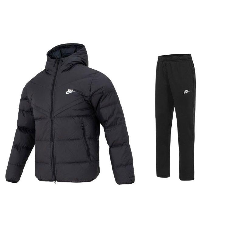 Nike Теплый пуховик с капюшоном и вышитым логотипом, трикотажные длинные брюки, повседневный спортивный костюм, мужской костюм, черный FB8178-010+BV2708-010 L
Nike Теплый пуховик с капюшоном и вышитым логотипом, трикотажные длинные брюки, повседневный спортивный костюм, мужской костюм, черный FB8178-010+BV2708-010 L